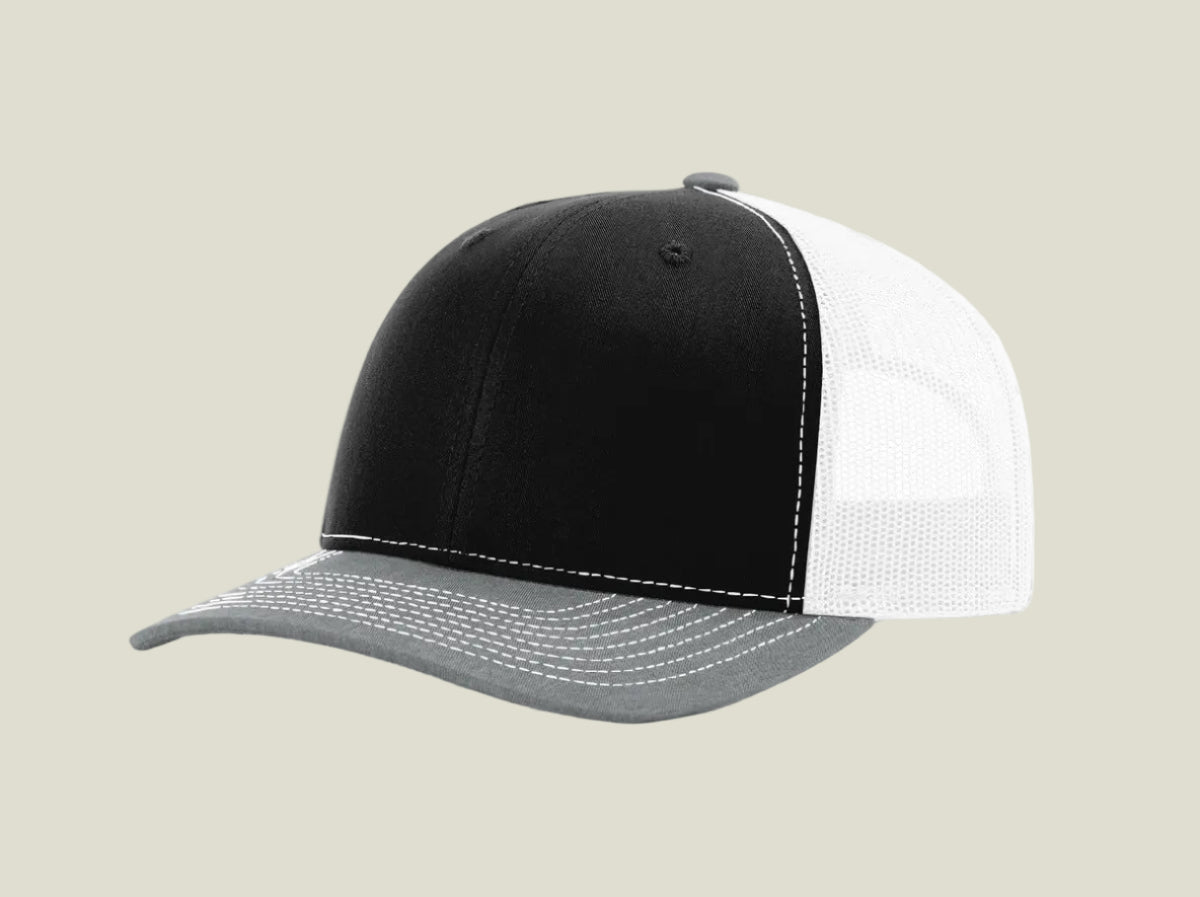Black/ White/ Heather Grey