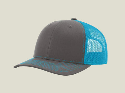 Charcoal/ Neon Blue