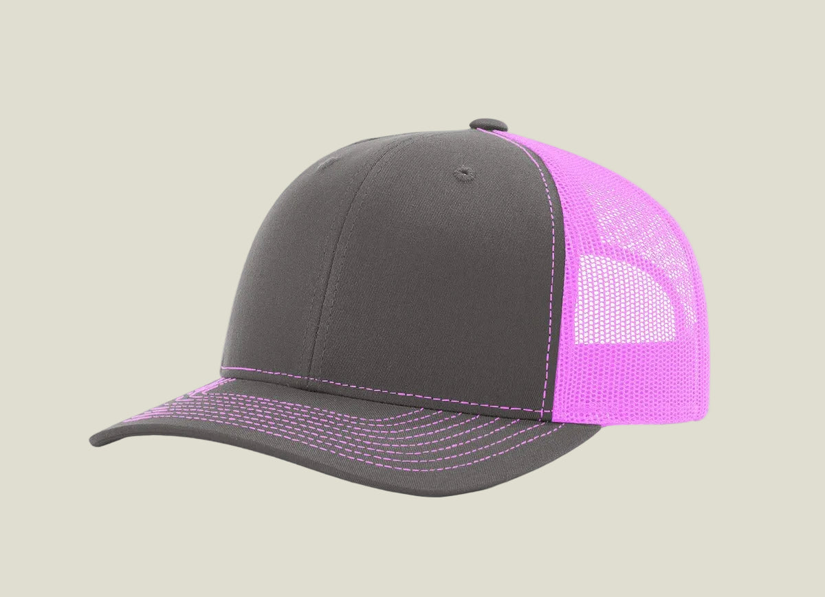 Charcoal/ Neon Pink