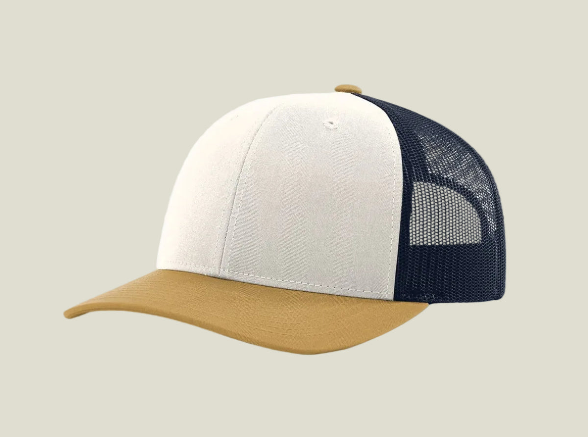 Cream/ Navy/ Amber Gold
