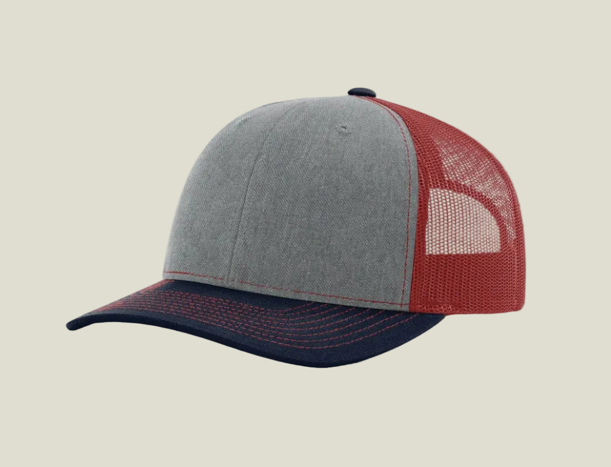 Heather Grey/ Cardinal/ Navy