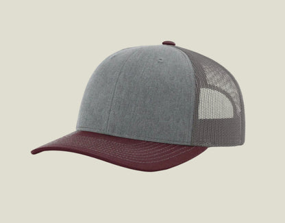 Heather Grey/ Charcoal/ Maroon