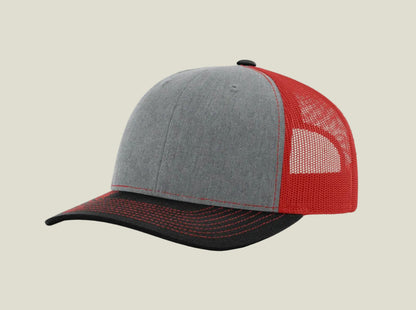 Heather Grey/ Red/ Black