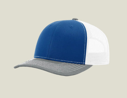 Royal/ White/ Heather Grey