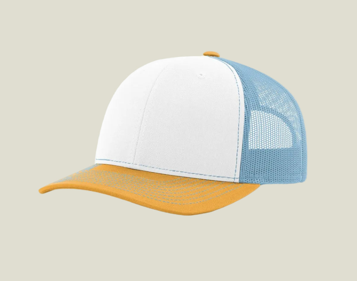 White/ Columbia Blue/ Yellow