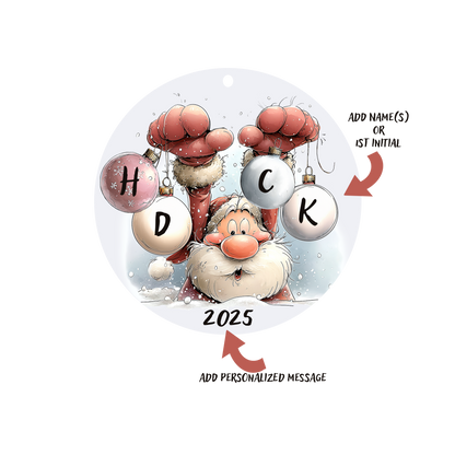 Jolly Santa Ornament