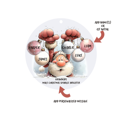 Jolly Santa Ornament