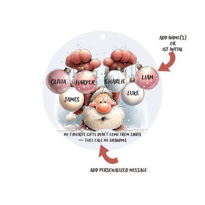 Jolly Santa Ornament
